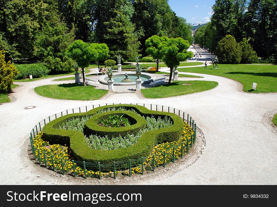 Slovenia Ljubljana Tivoli Park gardens