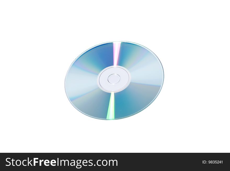 CD isolated on the white background. CD isolated on the white background