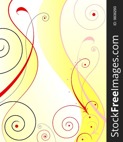 Floral background. Abstract vector illustration.