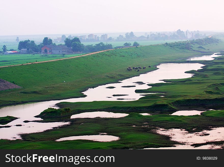 The landscape in country china. The landscape in country china