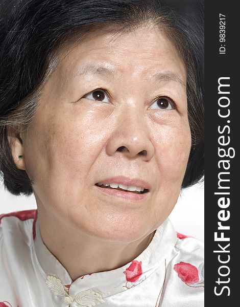 Portrait of an Asian senior citizen / old lady. Portrait of an Asian senior citizen / old lady