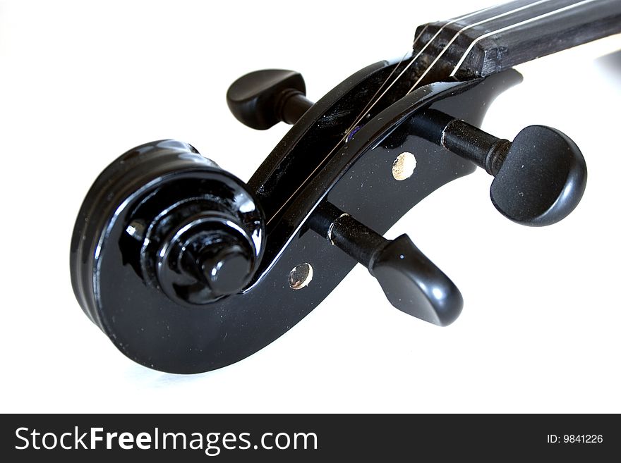 A nice looking black electronic Violin