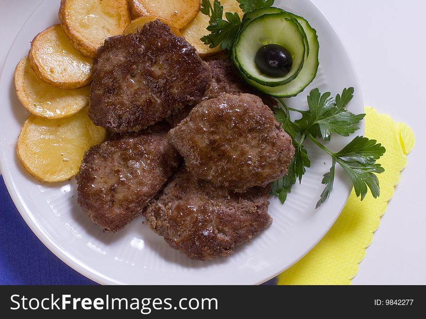 Pork Chops With Garnish