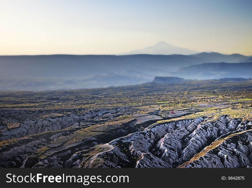 Balloon launch at dawn in Cappadocia