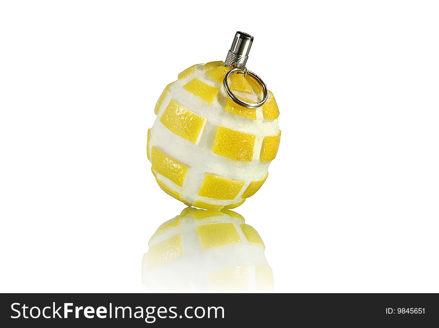 Lemon On White Background