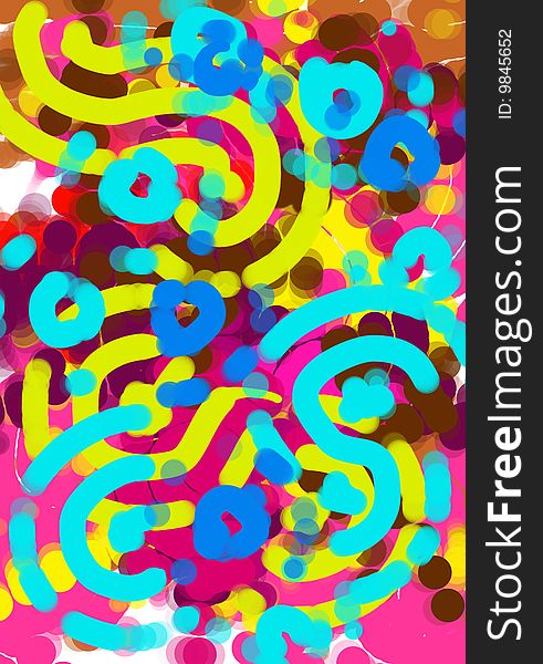 Digitally created dotted colorful background. Digitally created dotted colorful background