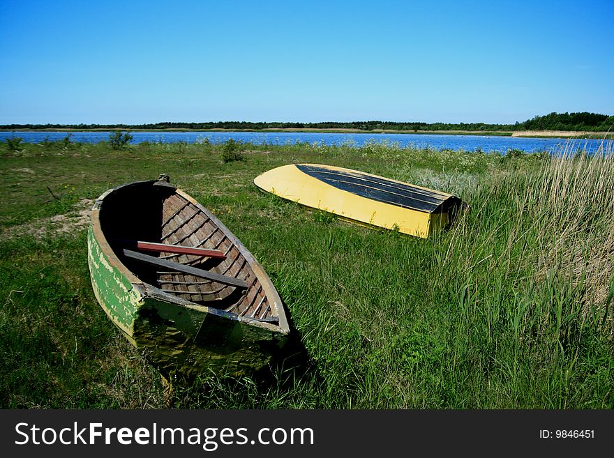 Boats on saaremaa island (estonia)