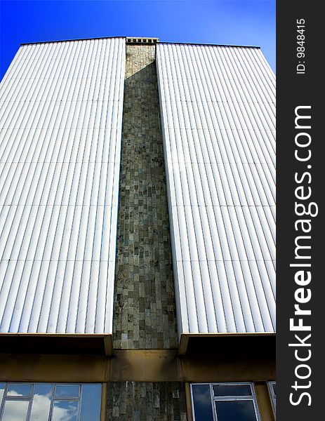 Modern building with blue sky