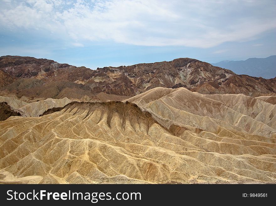 Interesting rock formation inside Death Valley National Park, California.