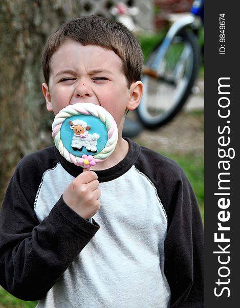 I shot this of Alex enjoying his new lollipop. I shot this of Alex enjoying his new lollipop