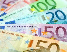 Euro Background Royalty Free Stock Photography Euro Background Royalty Free Stock Photography