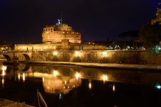 Rome By Night: Castel Sant Angelo Royalty Free Stock Photo Rome By Night: Castel Sant Angelo Royalty Free Stock Photo