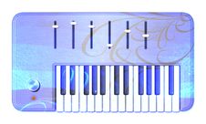 Psychedelic Retro Keyboard Royalty Free Stock Image Psychedelic Retro Keyboard Royalty Free Stock Image
