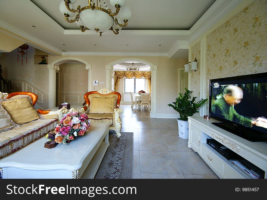 Bright and comfortable white living room. Bright and comfortable white living room.