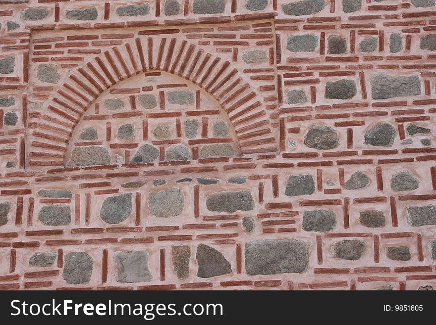 Background stones of religious edifice