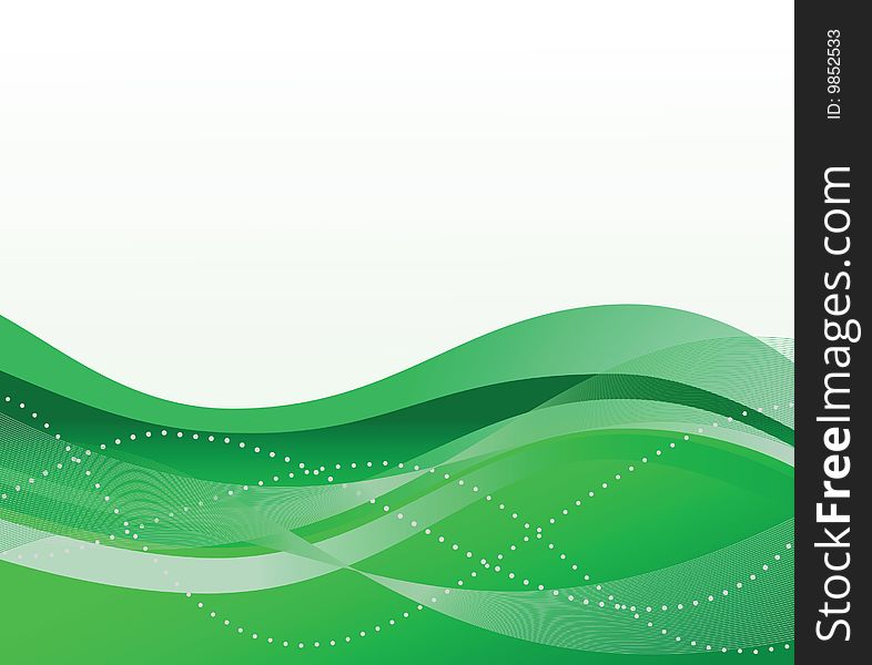 Abstract green background. Vector illustration