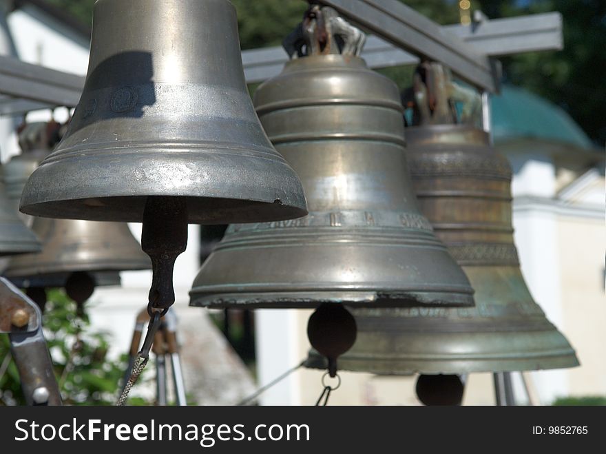 Orthodoxal bells in ancient russian fortress