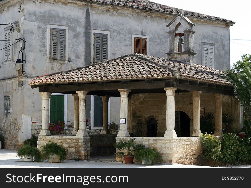 Historical building in the center FaÅ¾ana on Holiday. Historical building in the center FaÅ¾ana on Holiday