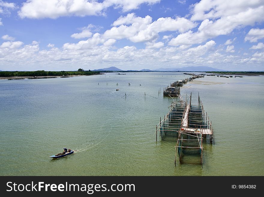 Fisherman Village In Eastern Thailand