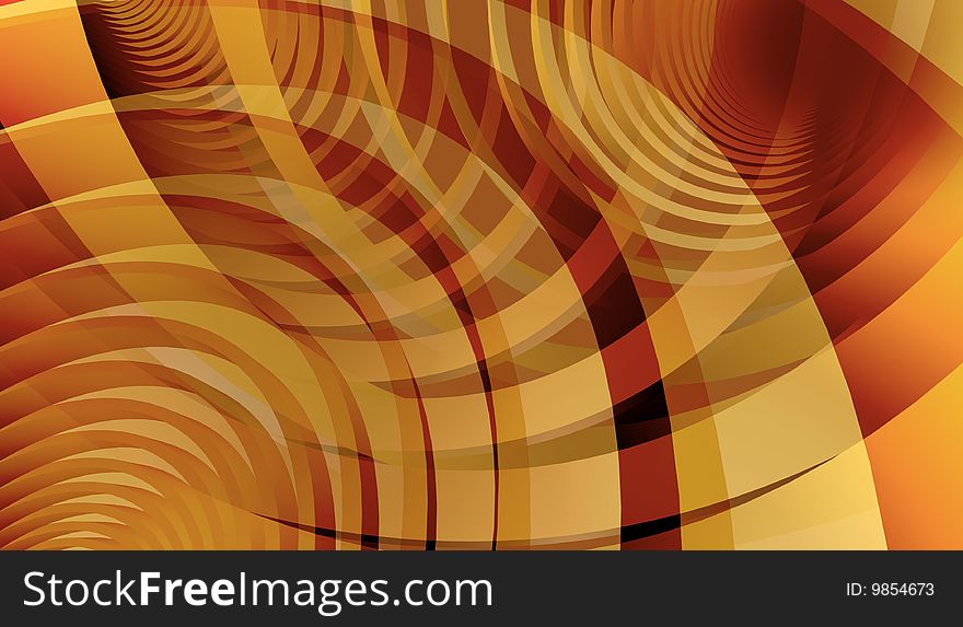 Orange - Red - Yellow coloured 3D rendered abstract background. Orange - Red - Yellow coloured 3D rendered abstract background