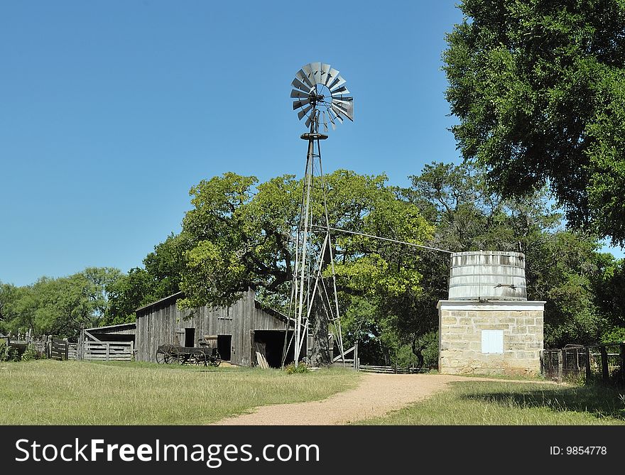Barn in Lyndon B. Johnson National Historical Park .Texas Hill Country. Barn in Lyndon B. Johnson National Historical Park .Texas Hill Country