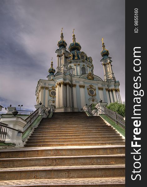 An HDR imgae of a church in Kiev, Ukraine