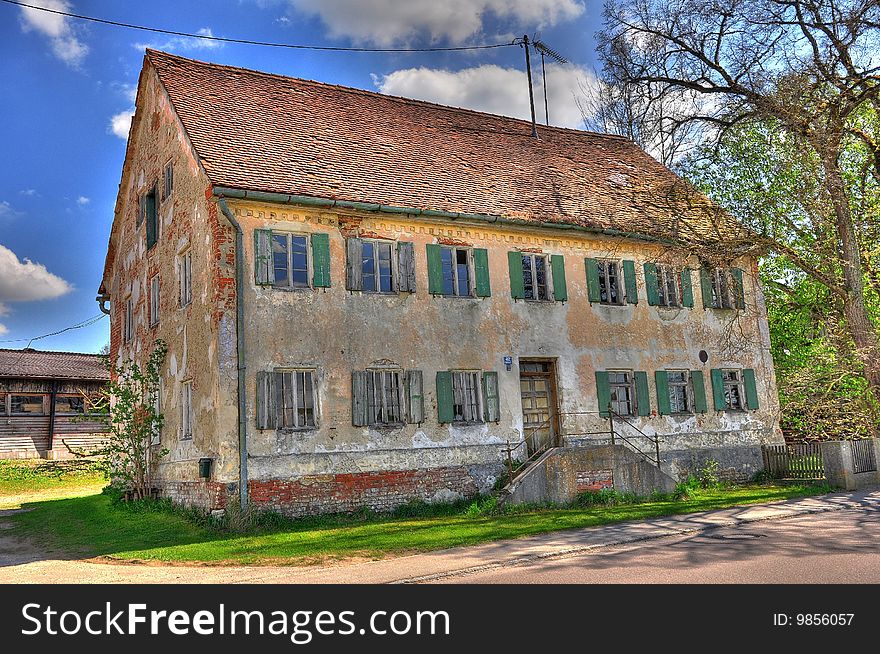 Altes haus in bayern HDR. Altes haus in bayern HDR