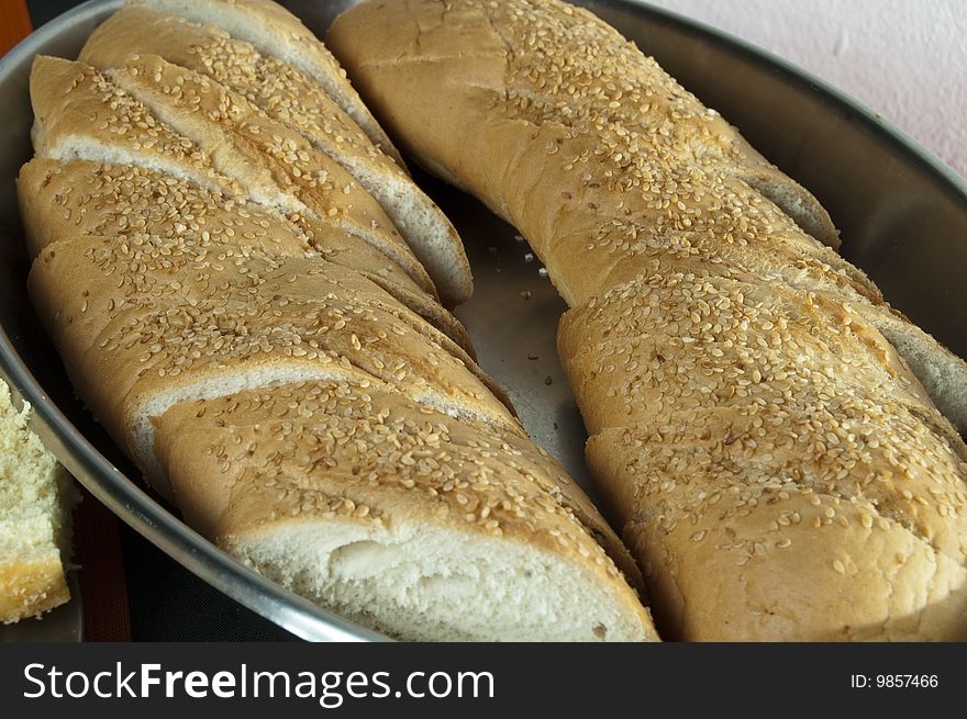 Bread inside of one forms. Bread inside of one forms