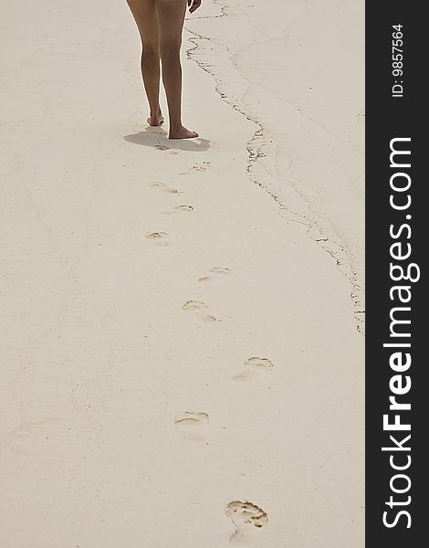 Footprints On The Beach