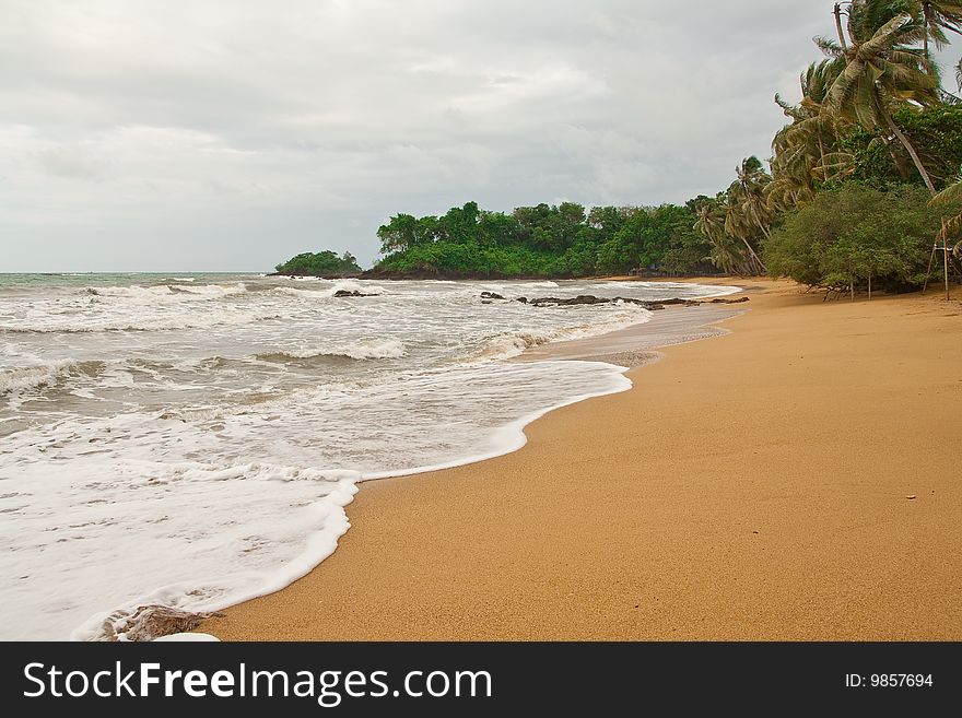 Beach in eastern Thailand