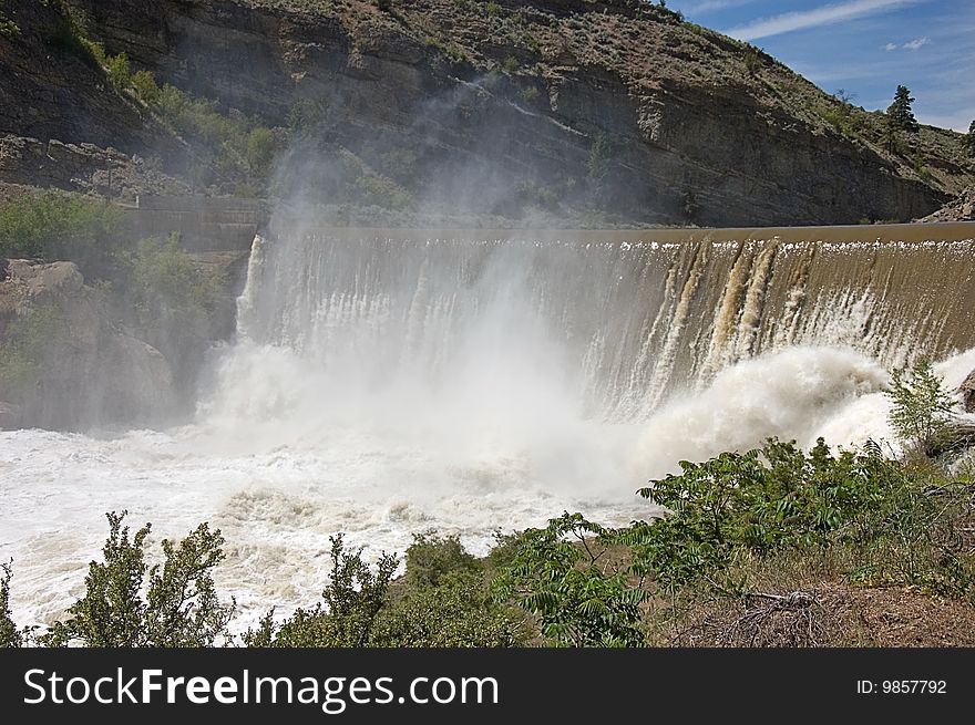 Enlow Dam Waterfall