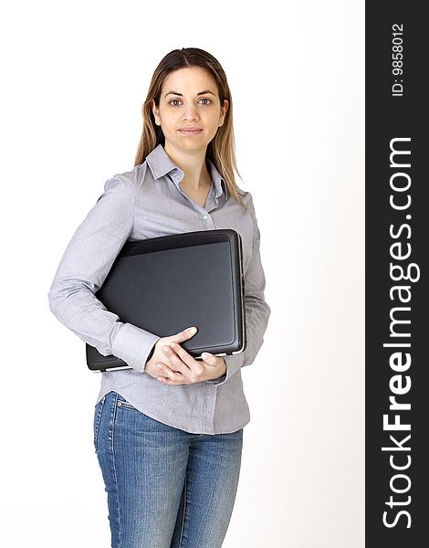 Young Woman With Laptop