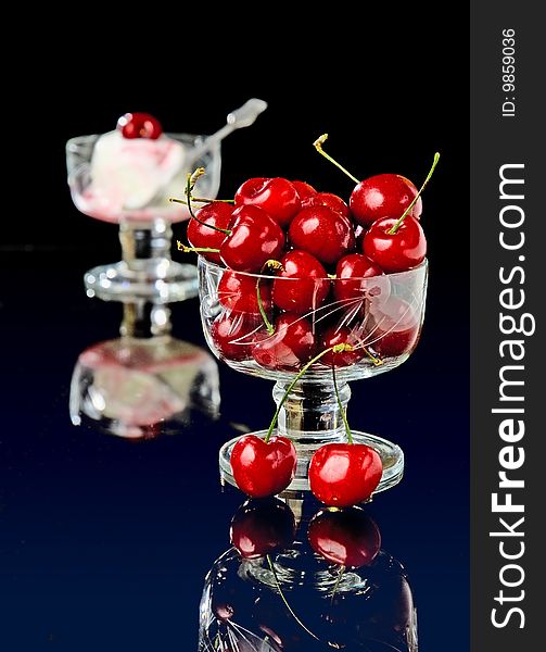 Cherry With Icecream