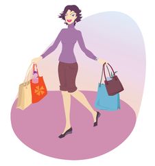 Happy Woman Shopping Royalty Free Stock Photo Happy Woman Shopping Royalty Free Stock Photo