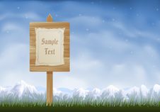 Wooden Sign Post Royalty Free Stock Image Wooden Sign Post Royalty Free Stock Image
