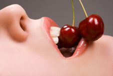 Red Cherries Royalty Free Stock Photography