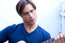 Attractive Guitar Player Stock Photos Attractive Guitar Player Stock Photos