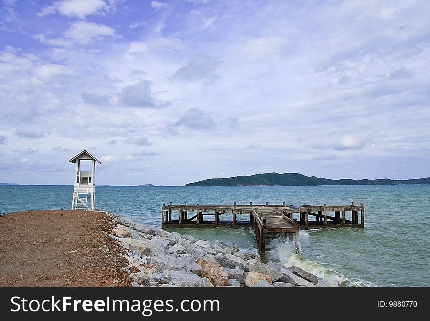 Pier In Lam Ya Cape