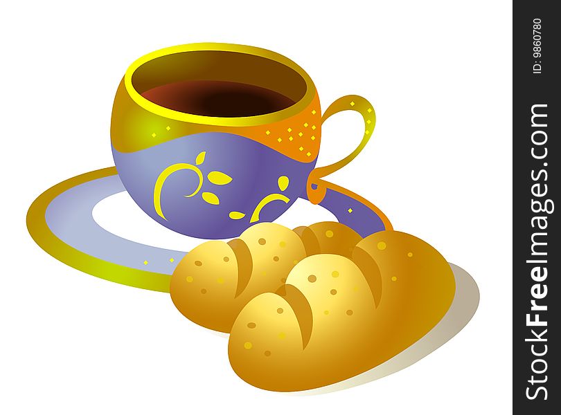 Coffee-cup And Bread