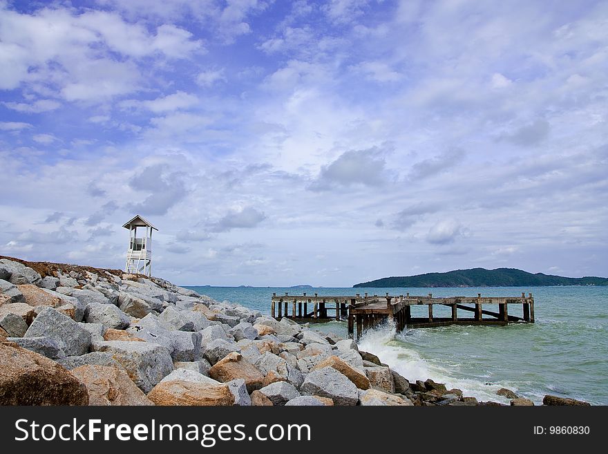 Pier In Lam Ya Cape