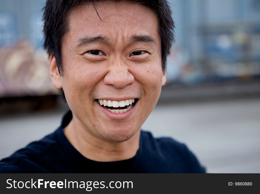 Portrait of an interesting asian man with an honest face. Portrait of an interesting asian man with an honest face