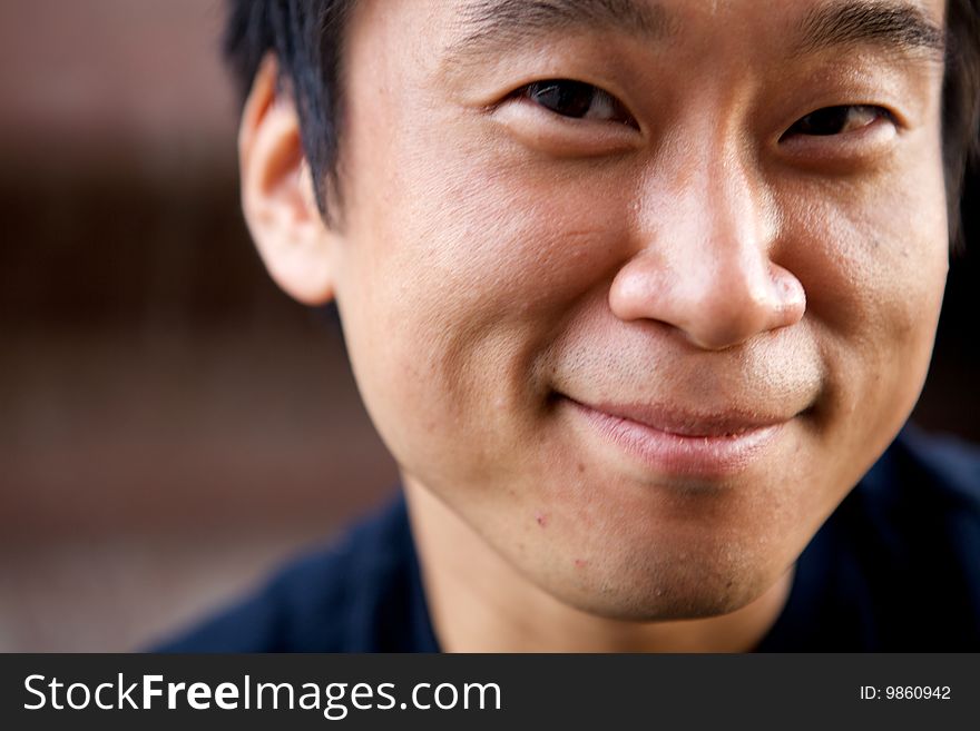 Portrait of an interesting asian man with an honest face. Portrait of an interesting asian man with an honest face