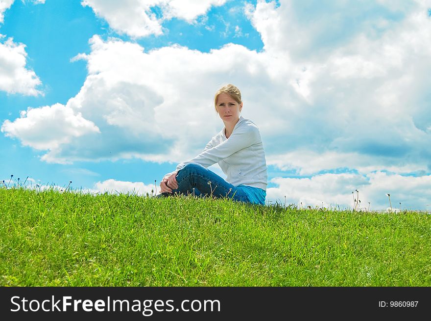 Young girl in the park