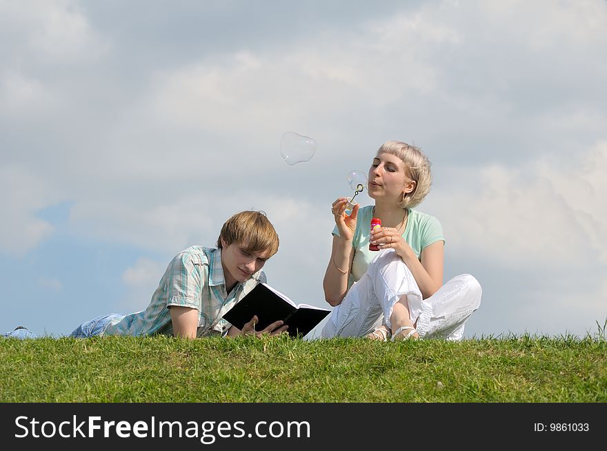 Young couple in the park