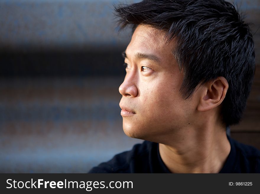 Portrait of an interesting asian man with an honest face. Portrait of an interesting asian man with an honest face