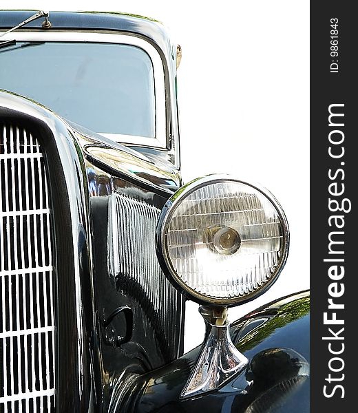 Classic black 1939. Clipping Path on Vehicle. Classic black 1939. Clipping Path on Vehicle