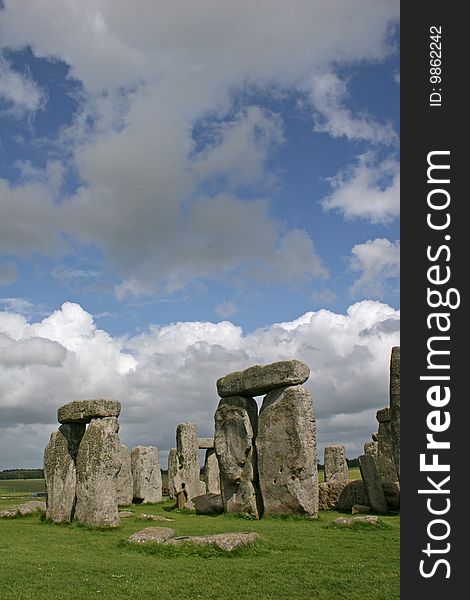 Standing stones of Stonehenge ancient monument