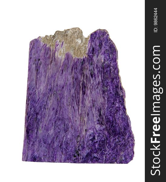 The Sample Of A Violet Mineral