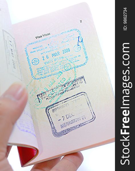 Hand Hold International Travel Passport. Hand Hold International Travel Passport