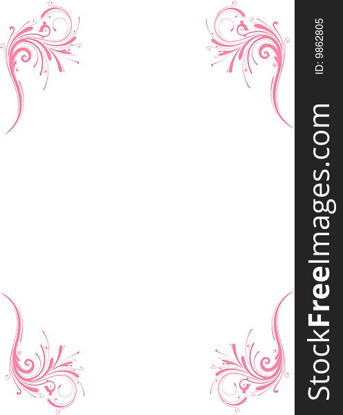 Flower Background with wave pattern, element for design, illustration